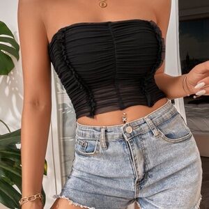 Mesh tube top